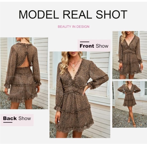 Women’s Long Sleeve Dress - Picture 5 of 7